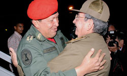 Despidio el presidente Raul Castro a Chavez